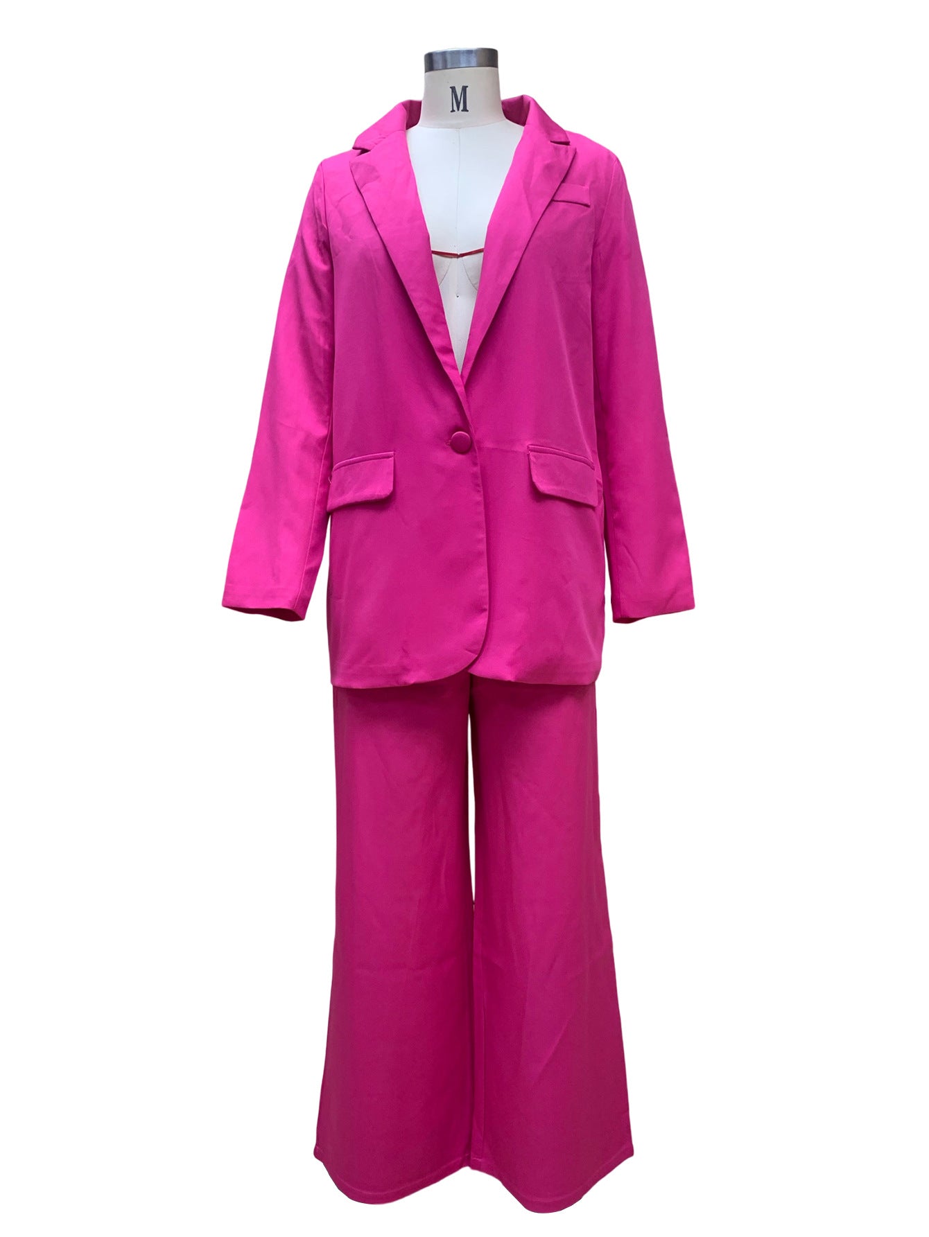 Magenta Blazer and Trousers Co-ords