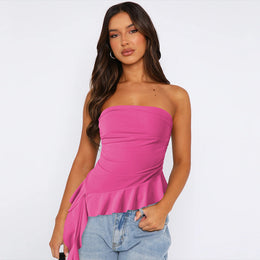 Fuchsia Off Shoulder Tube Top