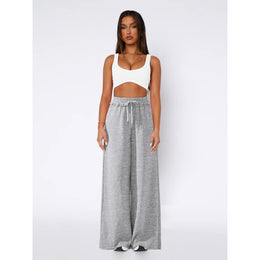 Women Loose Fit High-Rise Easy Wash Pleated Trousers