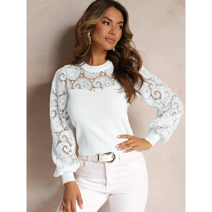 Women Self Design Round Neck Top