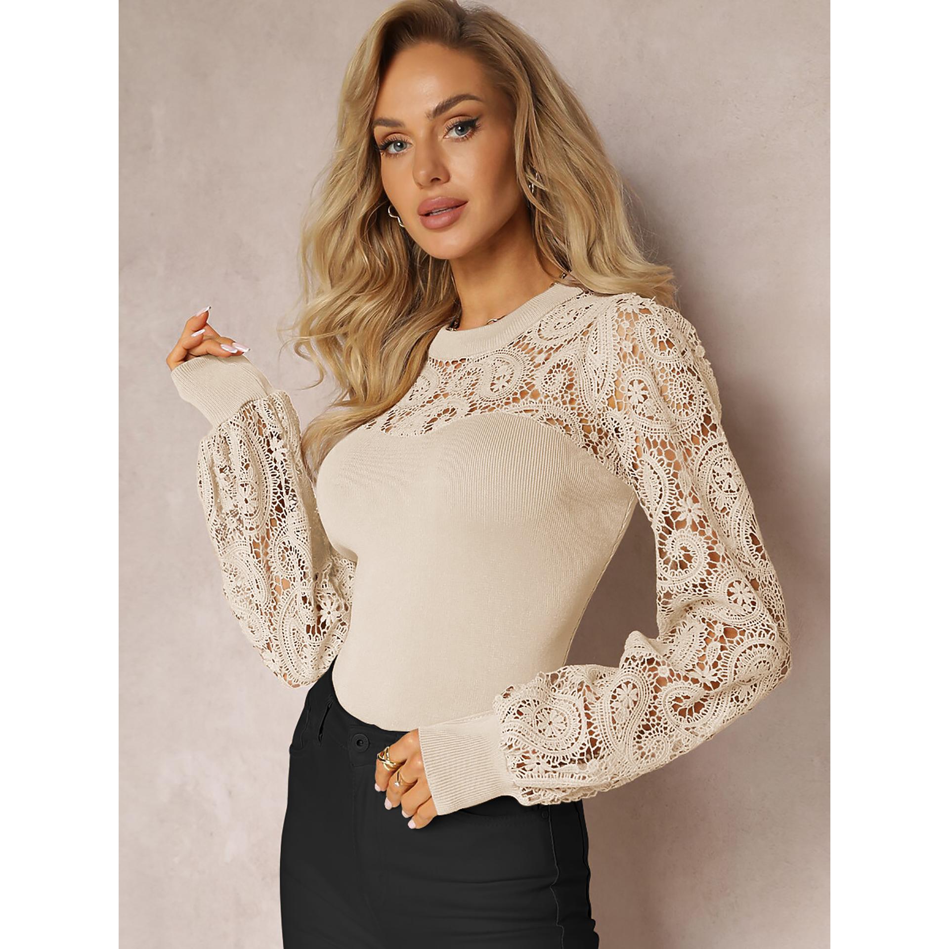 Women Self Design Round Neck Top