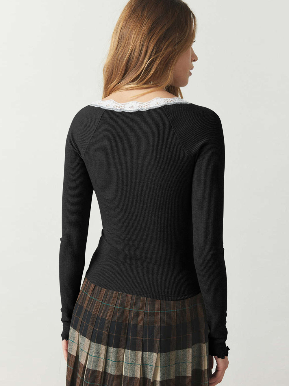 Women Scoop Neck Fitted Top