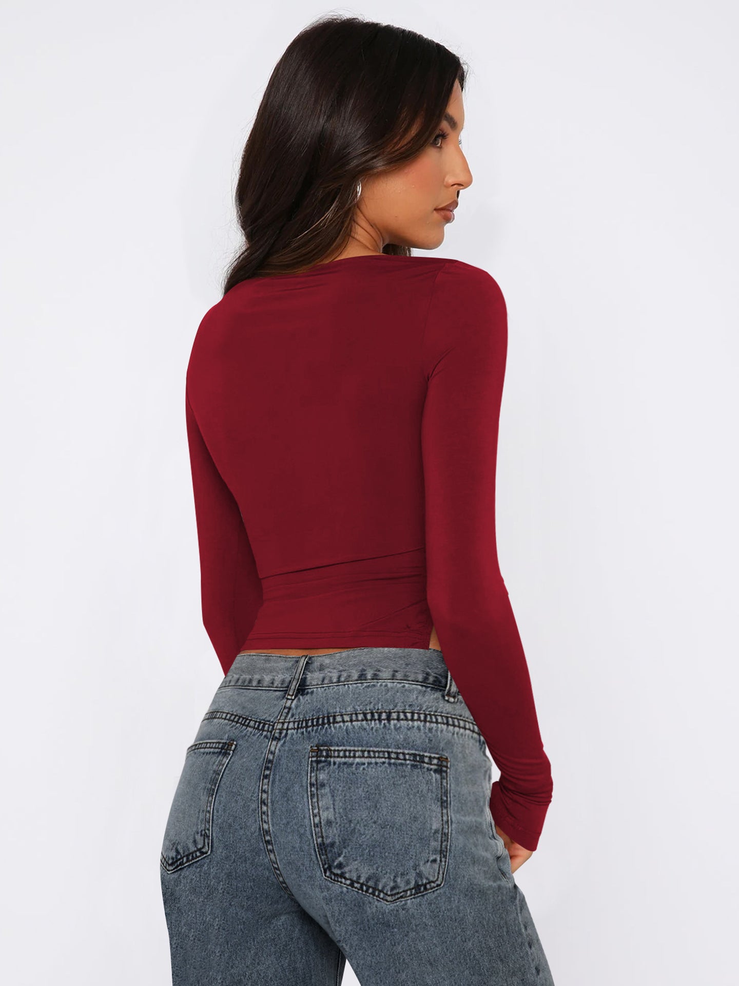Women Solid Boat Neck Top