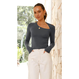 Women Long Sleeves Crop Top