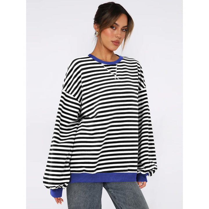 Women Striped Sweatshirt