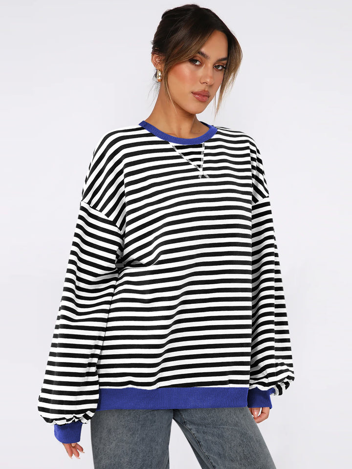 Women Striped Sweatshirt