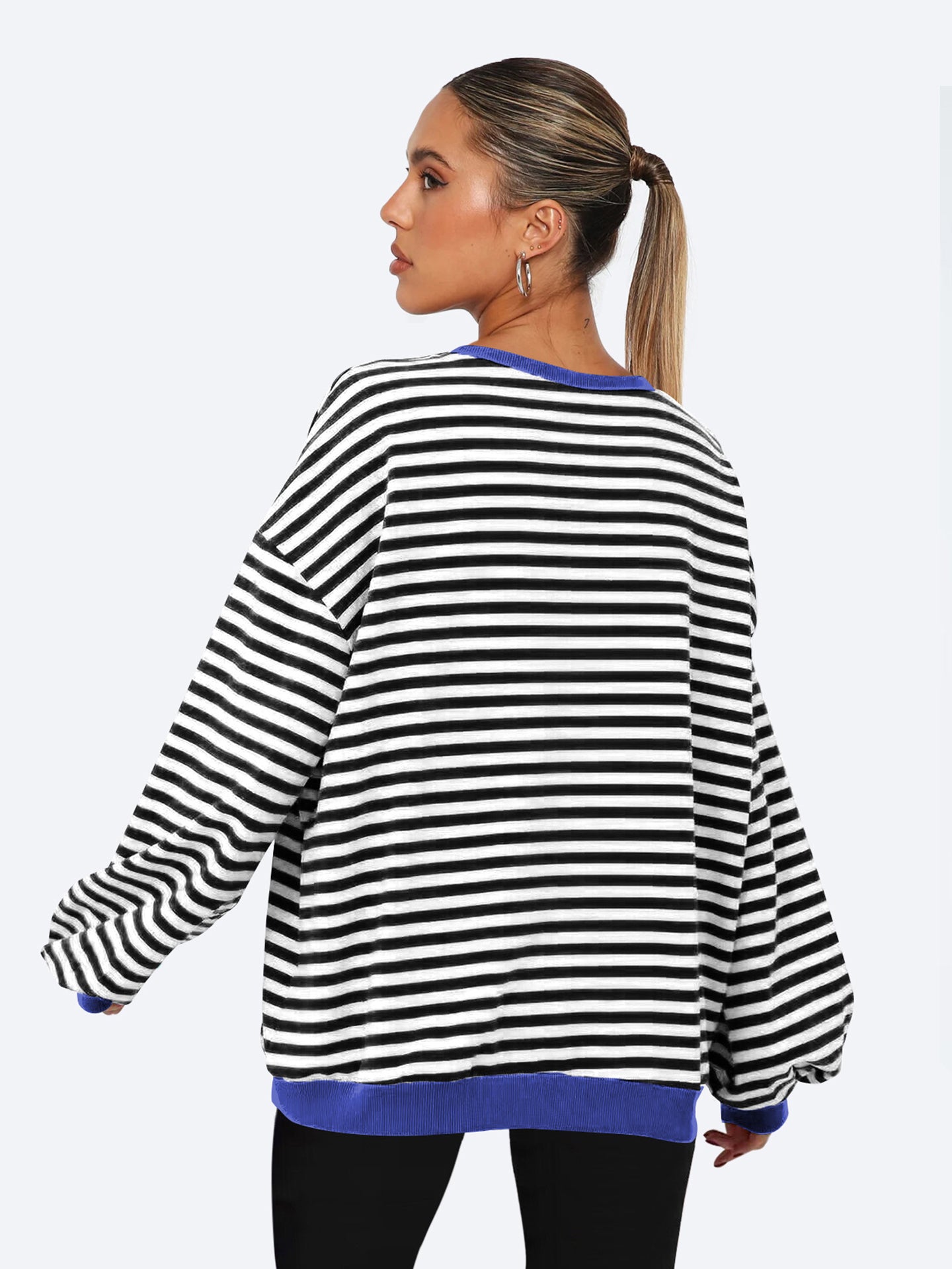 Women Striped Sweatshirt