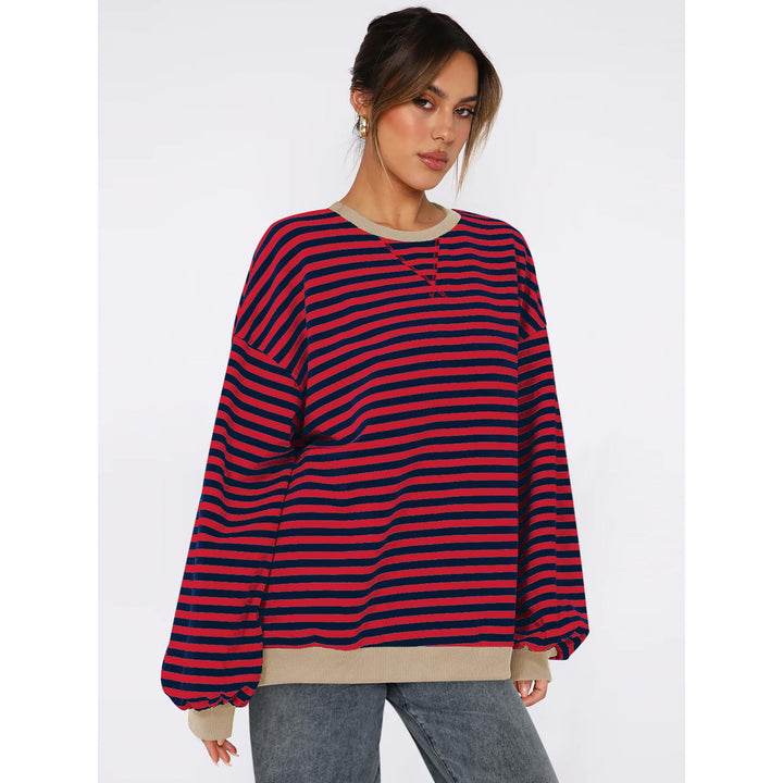 Women Striped Sweatshirt