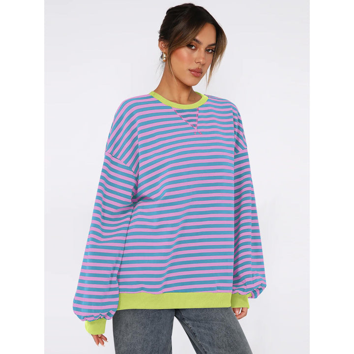 Women Striped Sweatshirt
