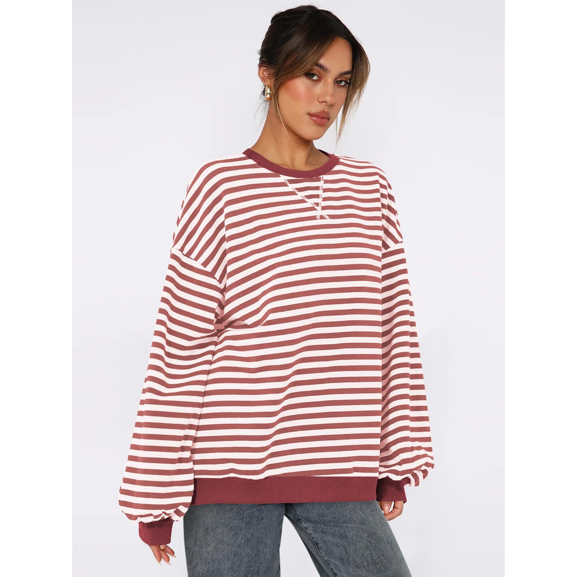 Women Striped Sweatshirt