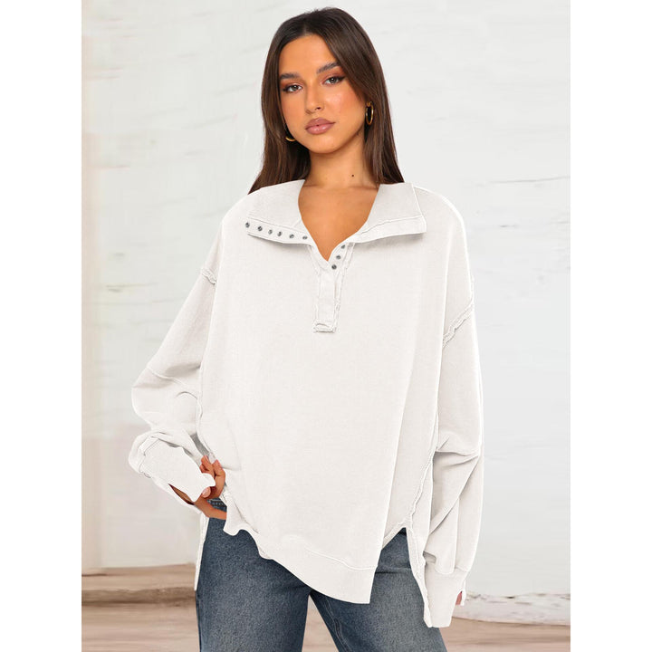 Women Solid Sweatshirt