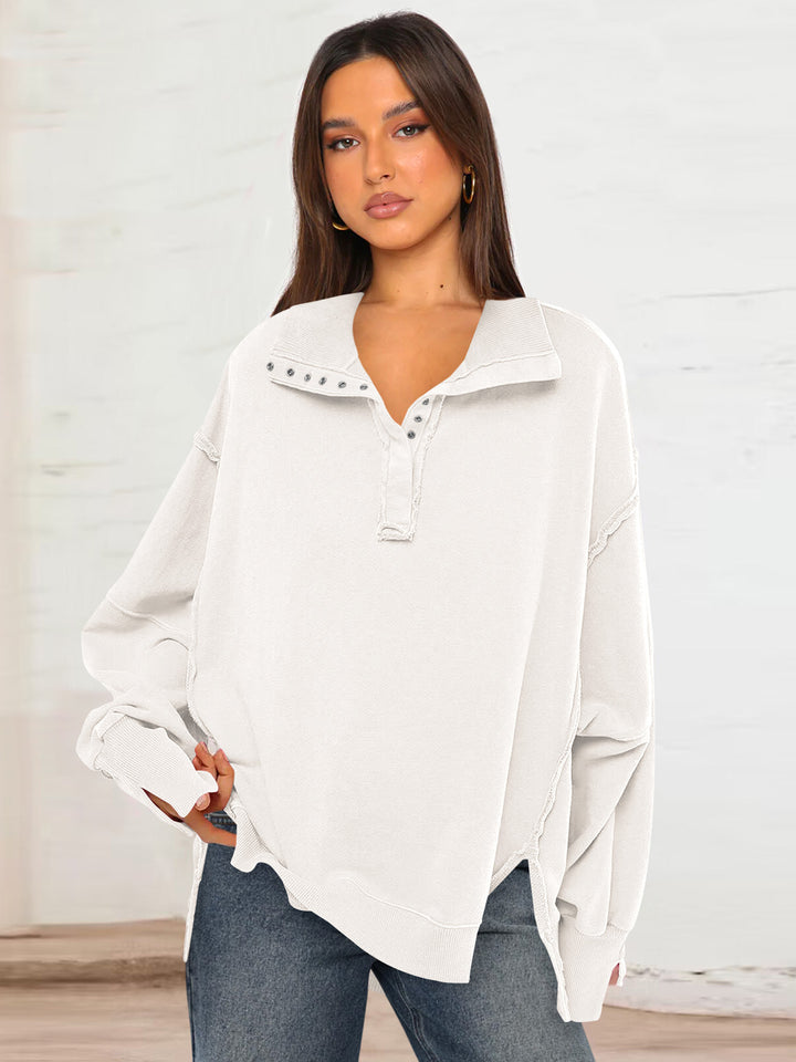 Women Solid Sweatshirt