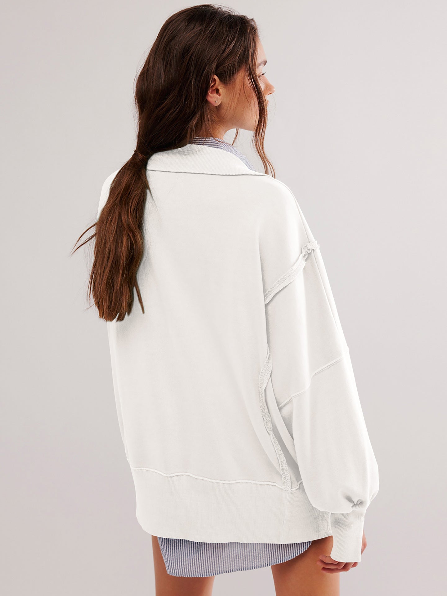 Women Solid Sweatshirt