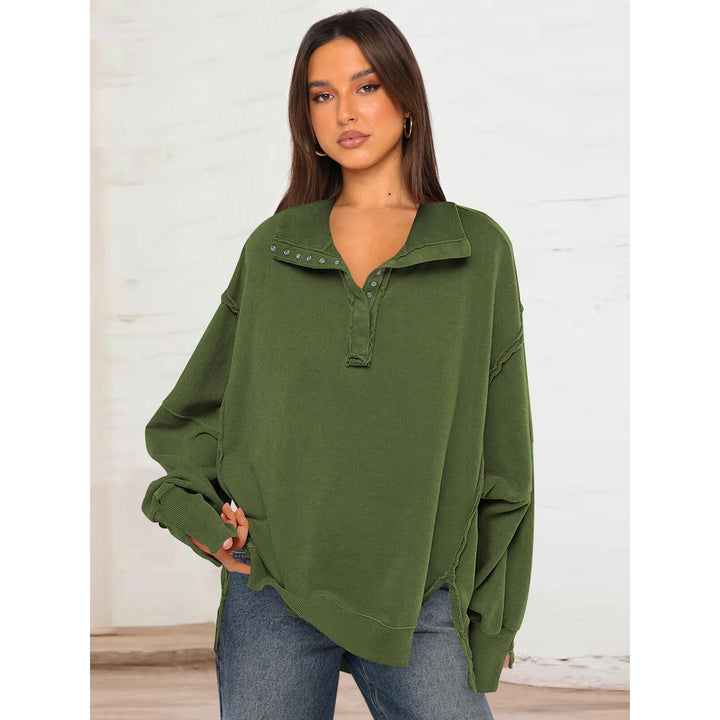 Women Solid Sweatshirt