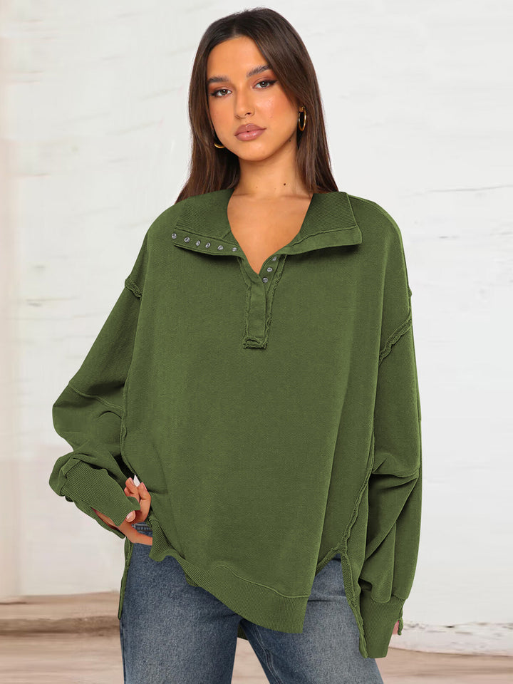 Women Solid Sweatshirt
