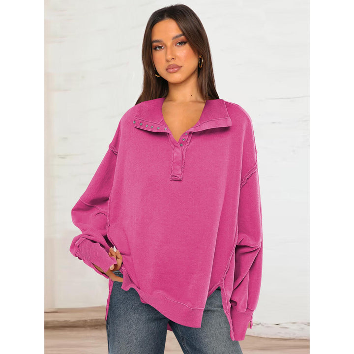Women Solid Sweatshirt