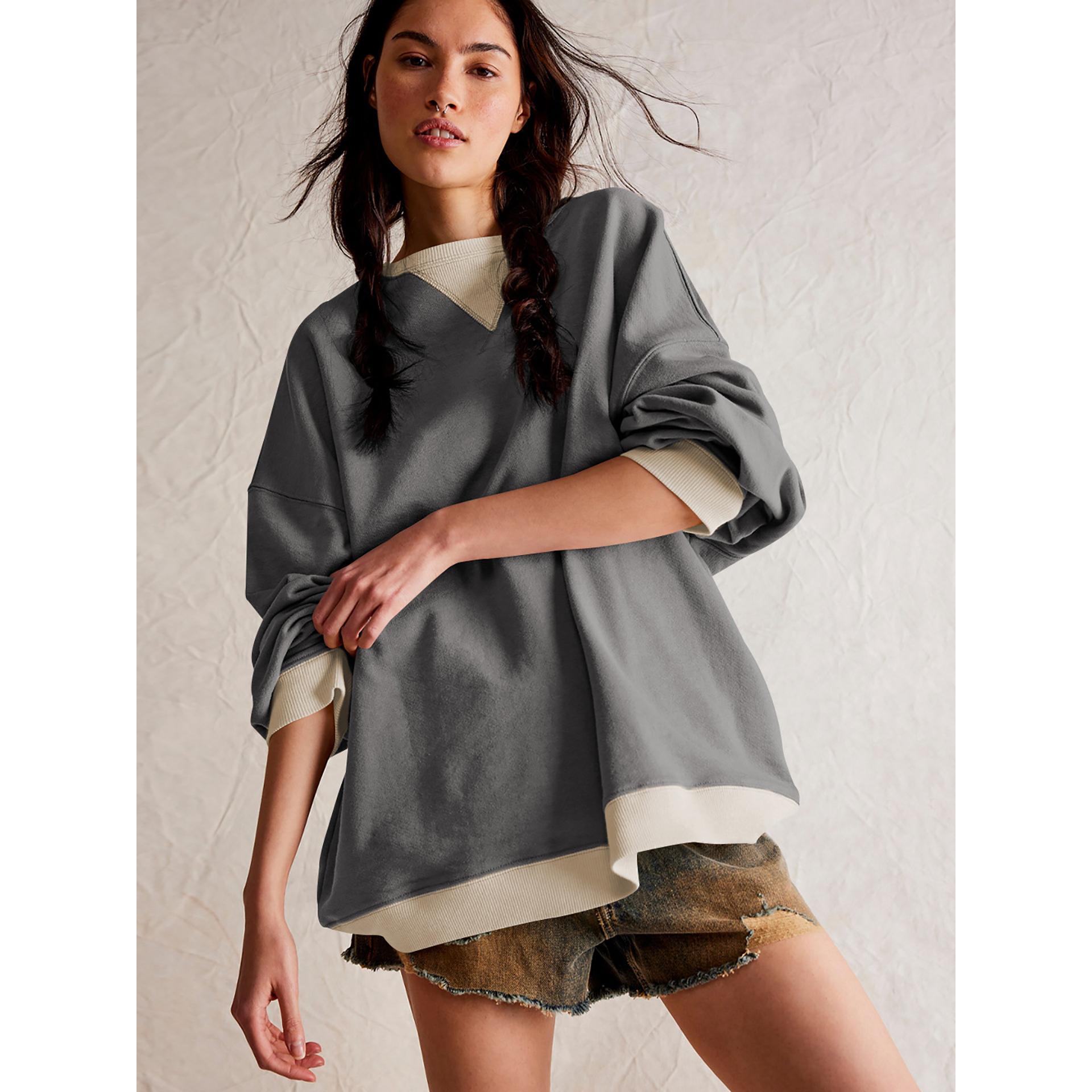 Women Solid Sweatshirt