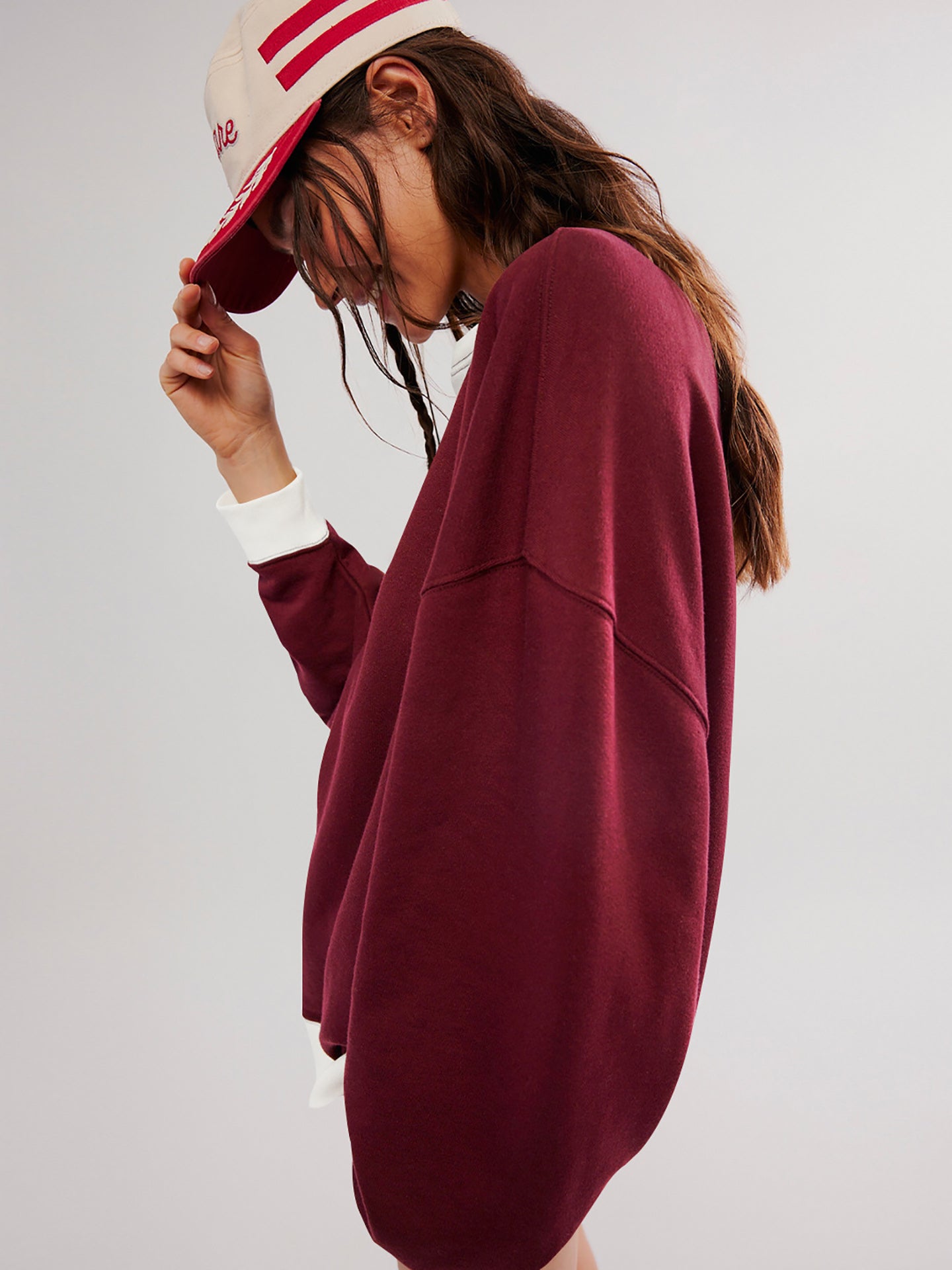 Women Round Neck Solid Sweatshirt