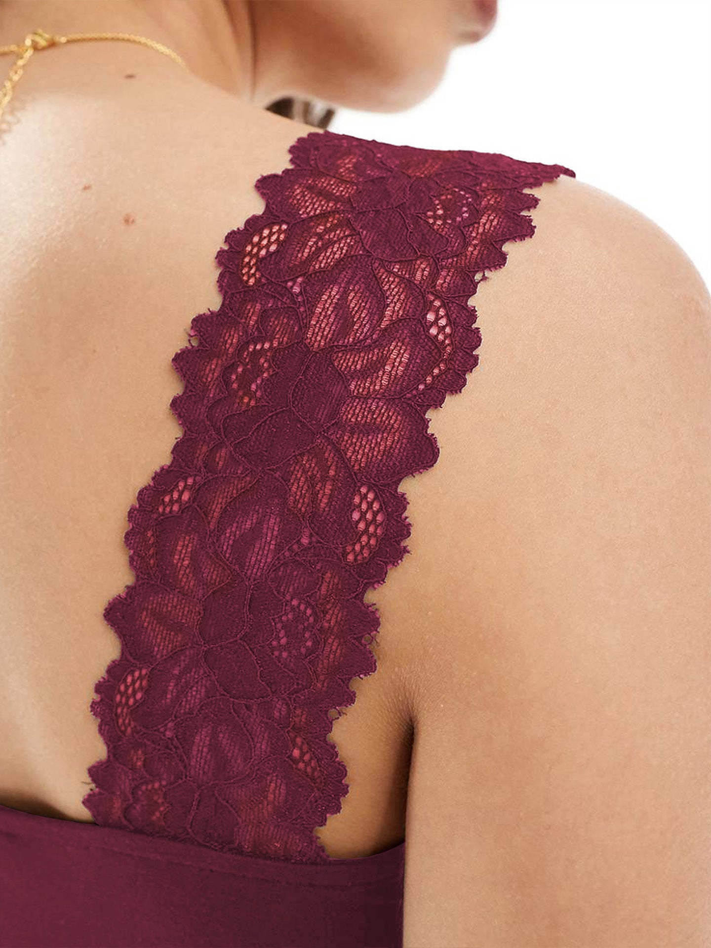 Lace Inserts Fitted Top