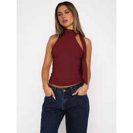 Halter Neck Tank Crop Top