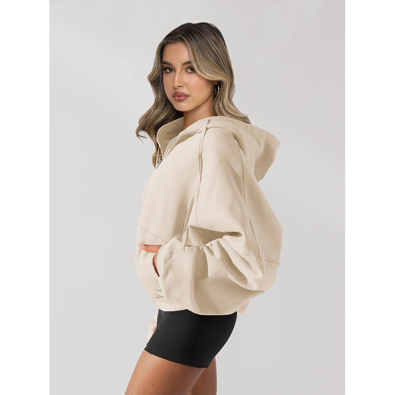 Hooded Crop Windcheater Jacket