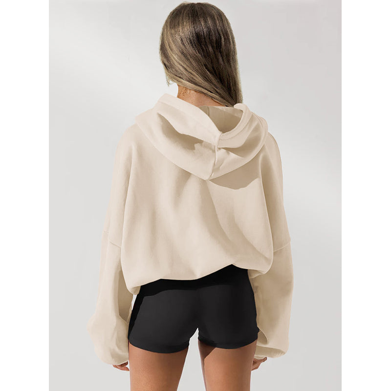 Hooded Crop Windcheater Jacket