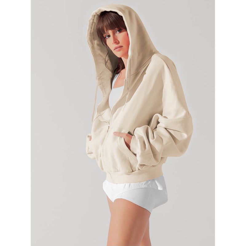 Hooded Crop Windcheater Jacket