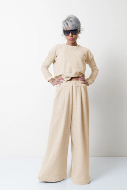 Women Solid T-Shirt & Palazzo Set