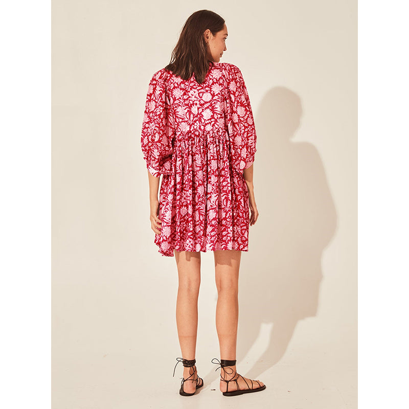 Floral Printed Fit & Flare Mini Dress