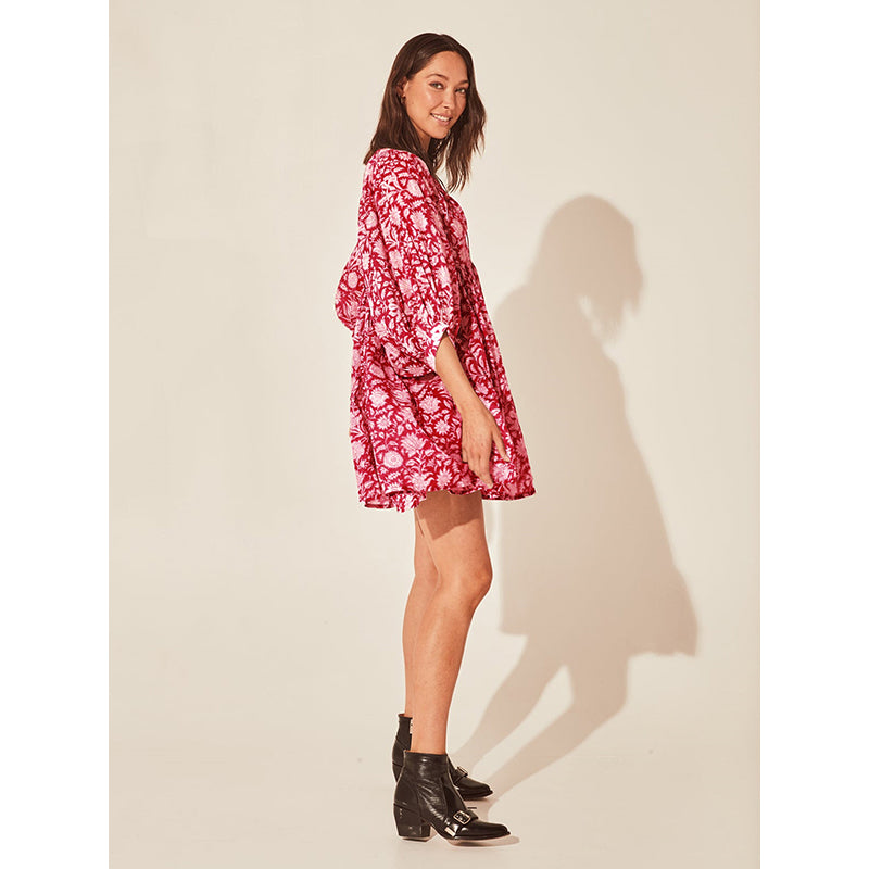 Floral Printed Fit & Flare Mini Dress