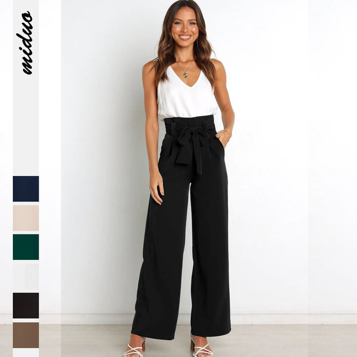 Women Black Mom Fit Trousers