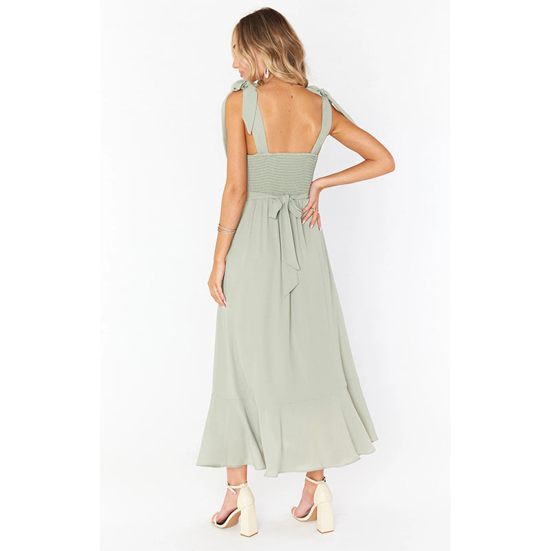 Shoulder Strap A-Line Dress