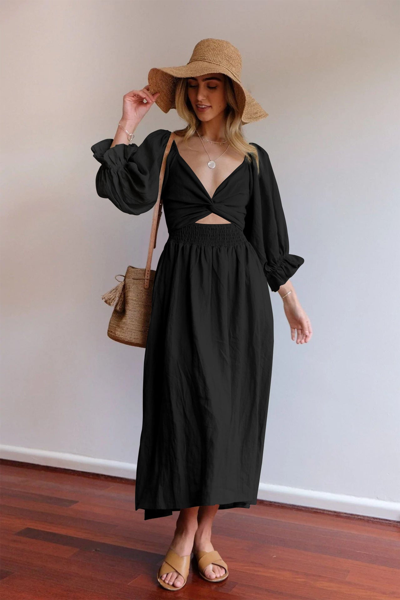 Fit & Flare Midi Dress