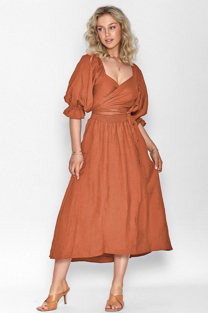 Fit & Flare Midi Dress