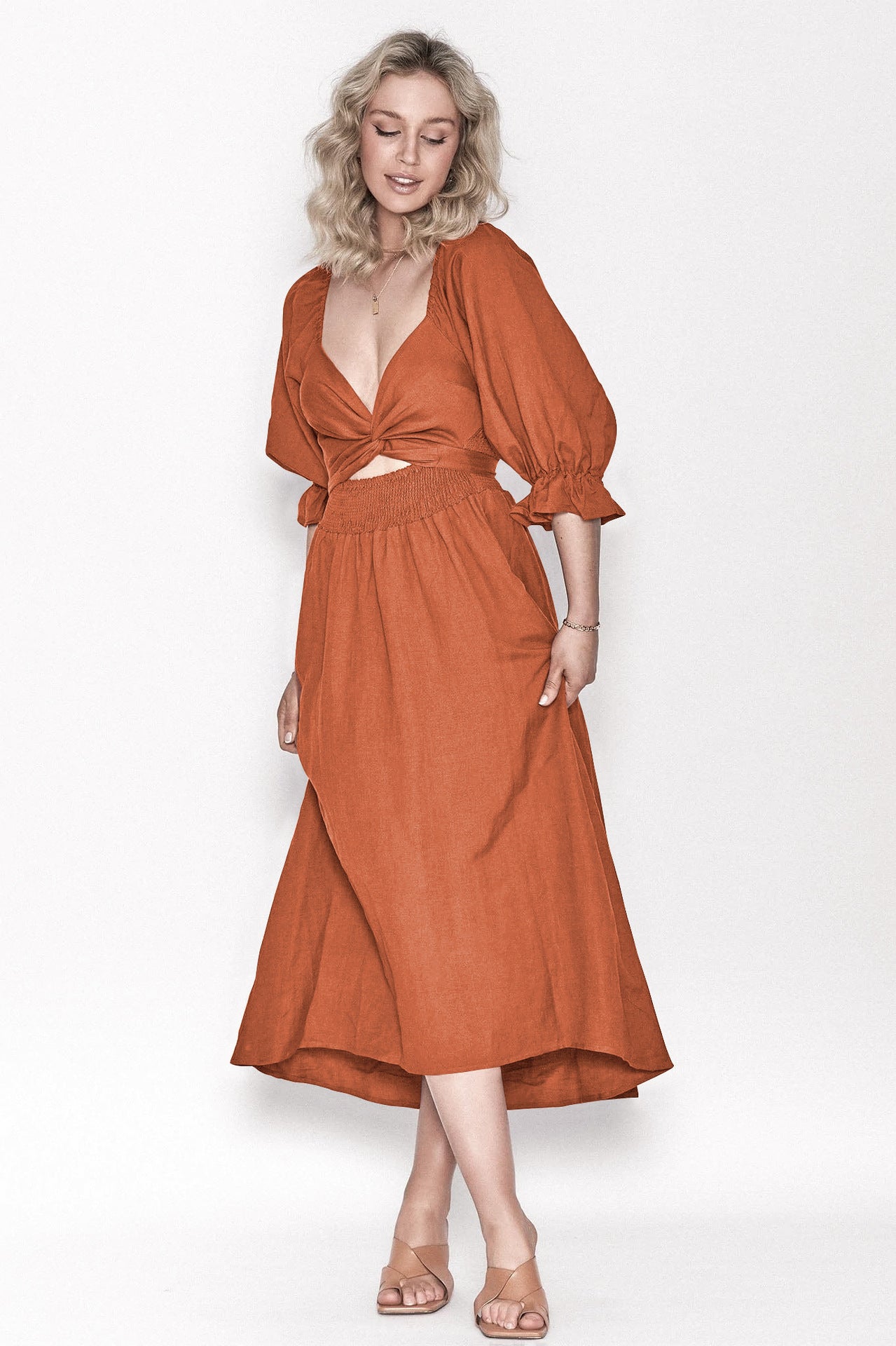 Fit & Flare Midi Dress