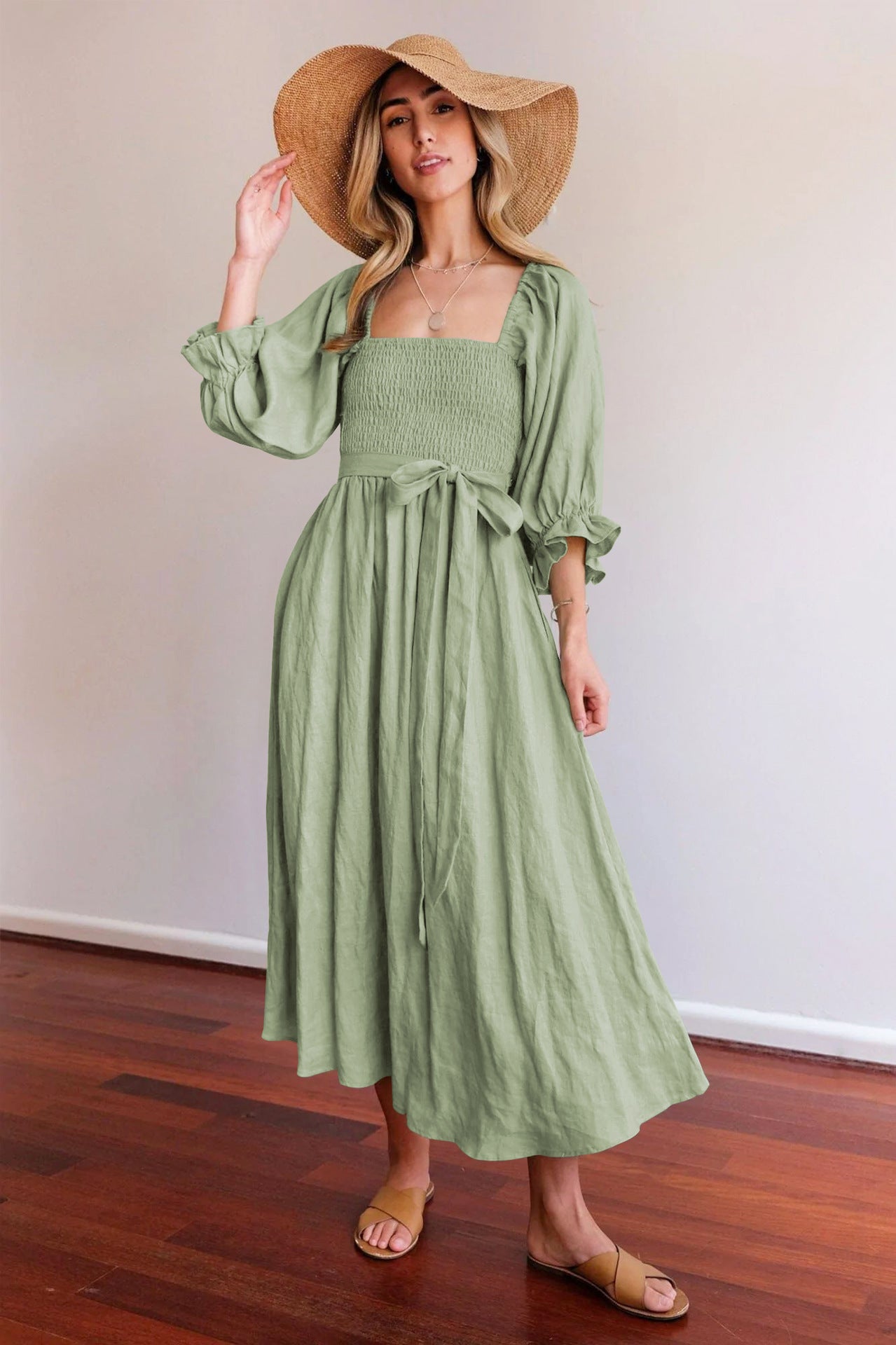 Fit & Flare Midi Dress