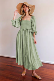 Fit & Flare Midi Dress