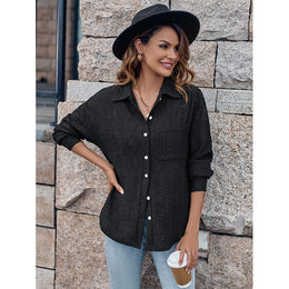 Black Self Design Casual Shirt
