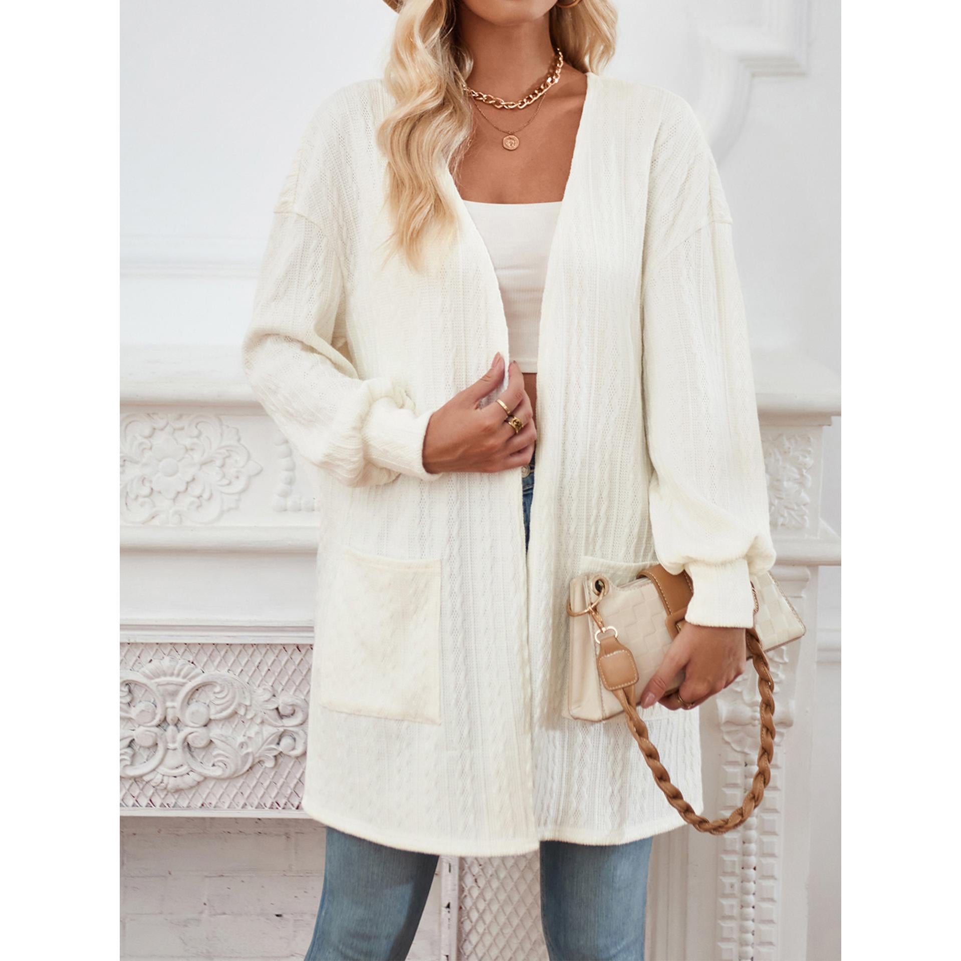 Women Longline Open Front Jacket