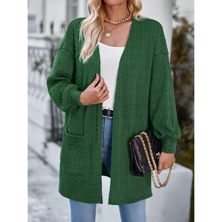 Women Lightweight Longline Open Front Jacket