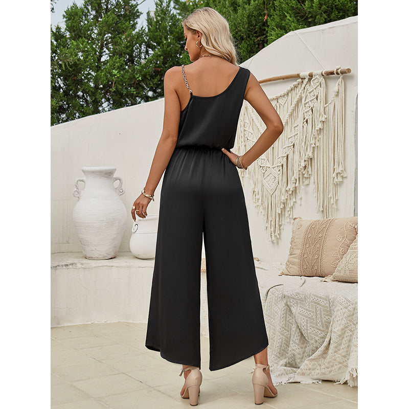Cowl Neck Basic Jumpsuit