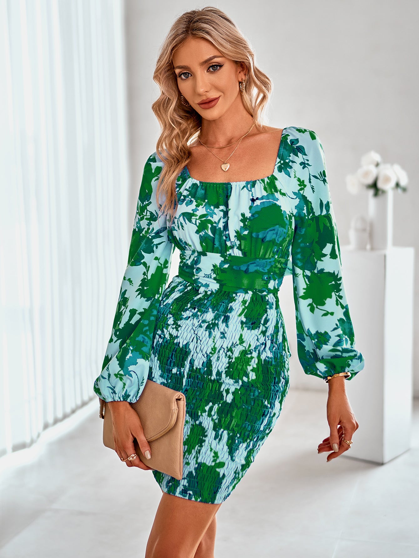Printed Bodycon Dress
