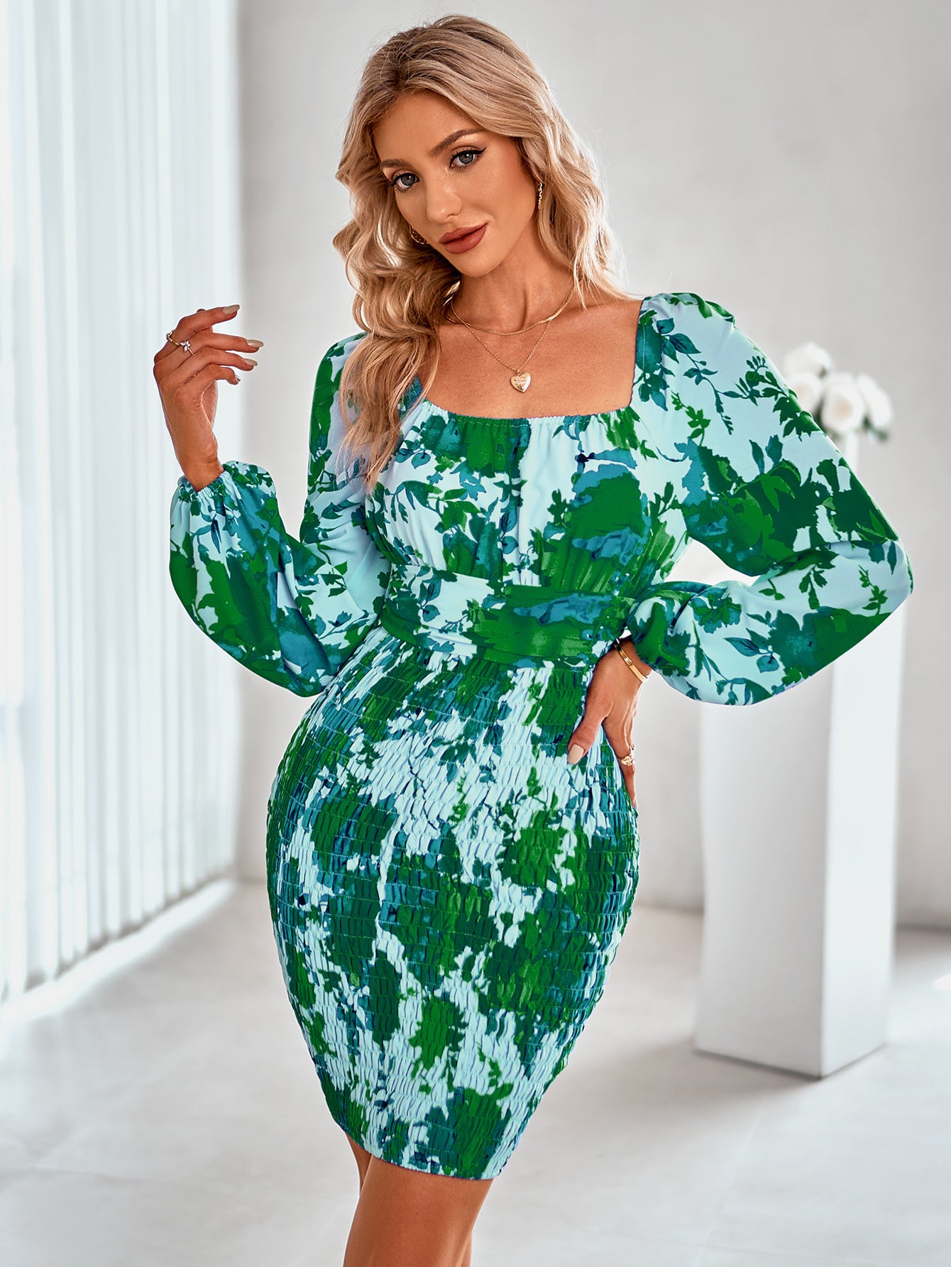 Printed Bodycon Dress