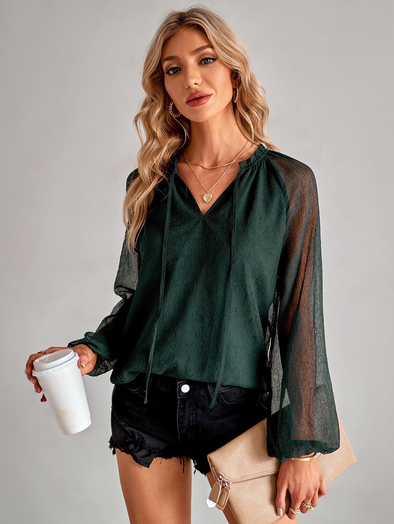 Tie-Up Neck Regular Top