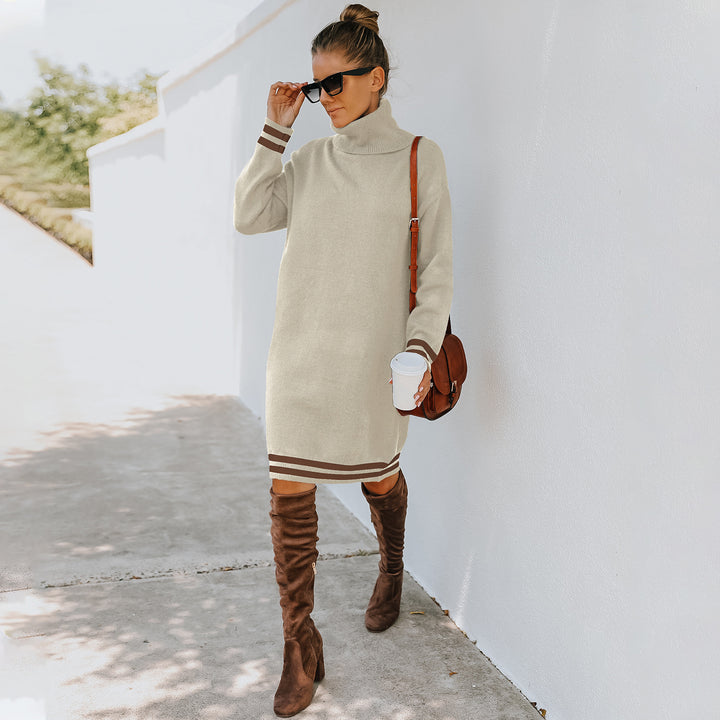 Mock Neck Sweater Dress