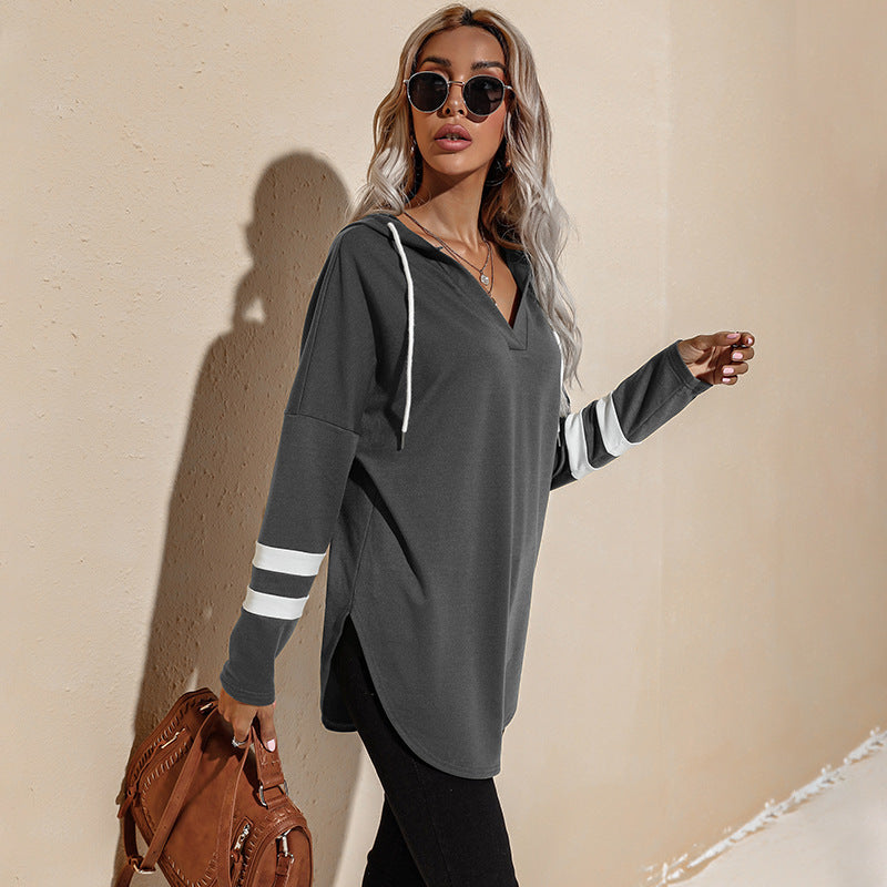 Women Grey Hooded Sweatshirt