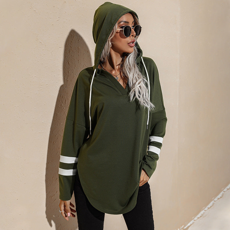 Women Green Solid Sweatshirt