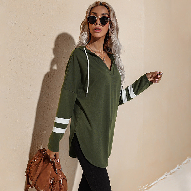 Women Green Solid Sweatshirt