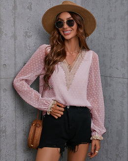 Woman Pink Top