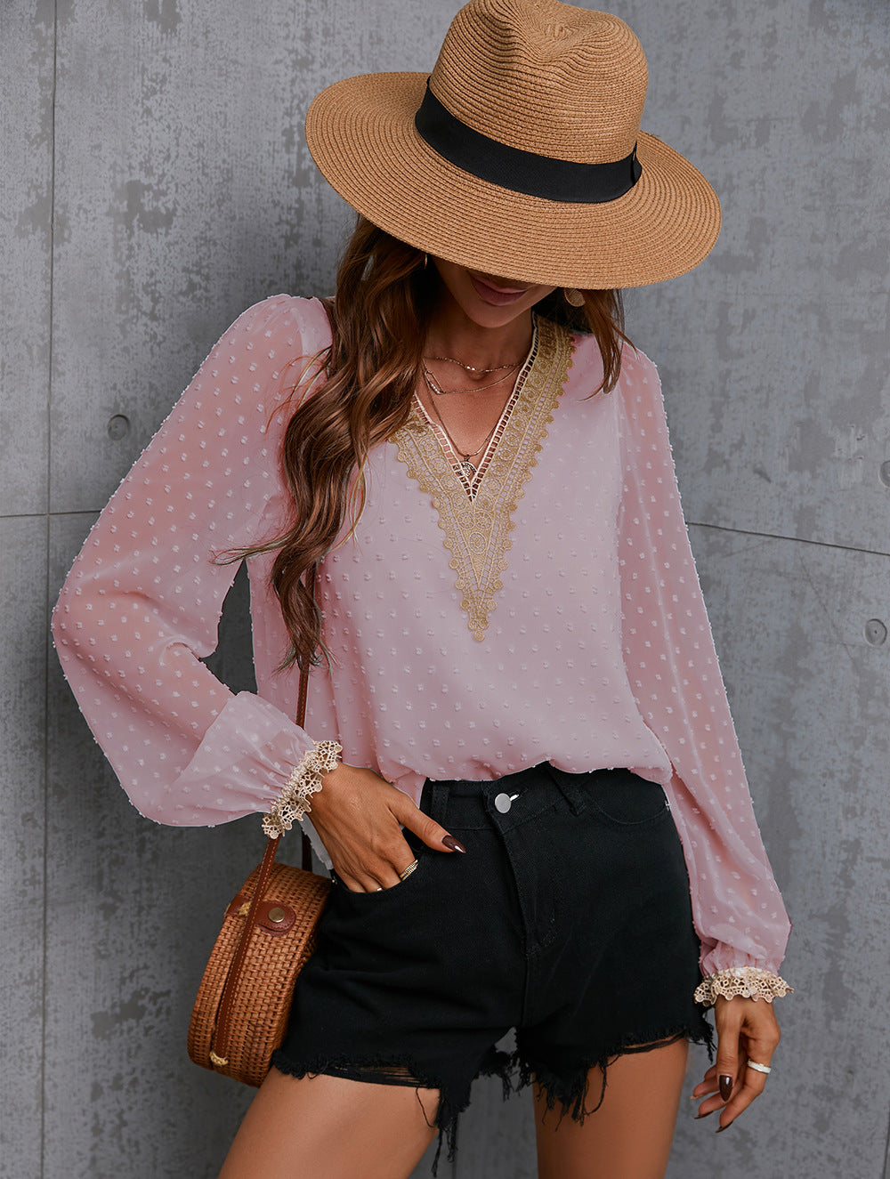 Woman Pink Top